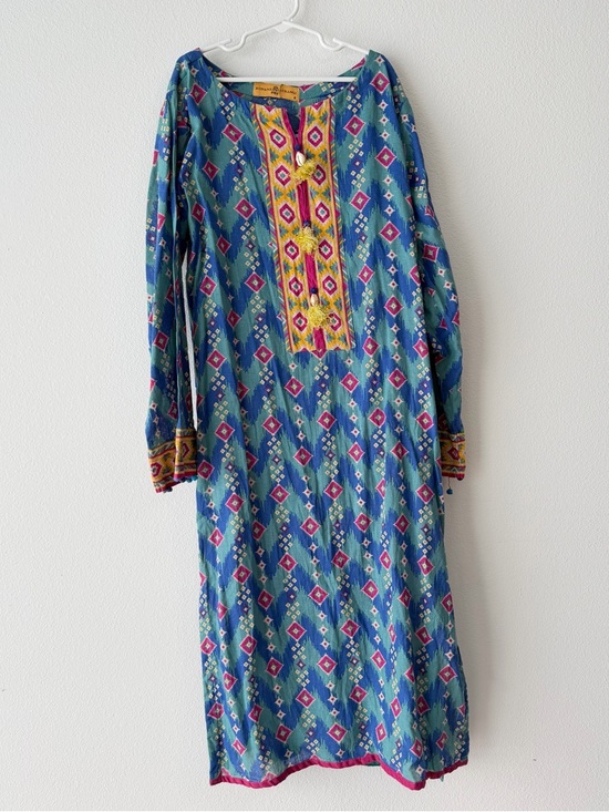 Salwar Kameez Other - Blue Bonanza Satrangi Printed Dress with Dupatta GIRLS Sizing